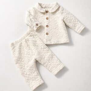 Carter's Cream Quilted Kids Matching Set